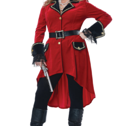 California Costumes Book Characters Womens Plus Size Captain Hook Costume
