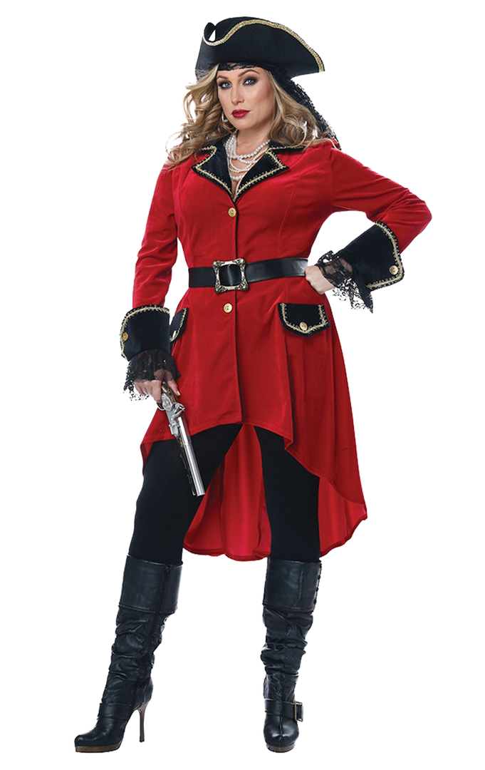 California Costumes Book Characters Womens Plus Size Captain Hook Costume 1 California Costumes Book Characters Womens Plus Size Captain Hook Costume
