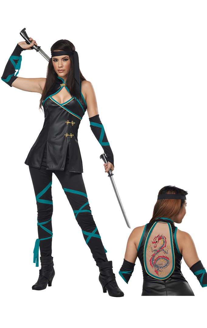 California Costumes Lady Ninja Costume 1 California Costumes Lady Ninja Costume