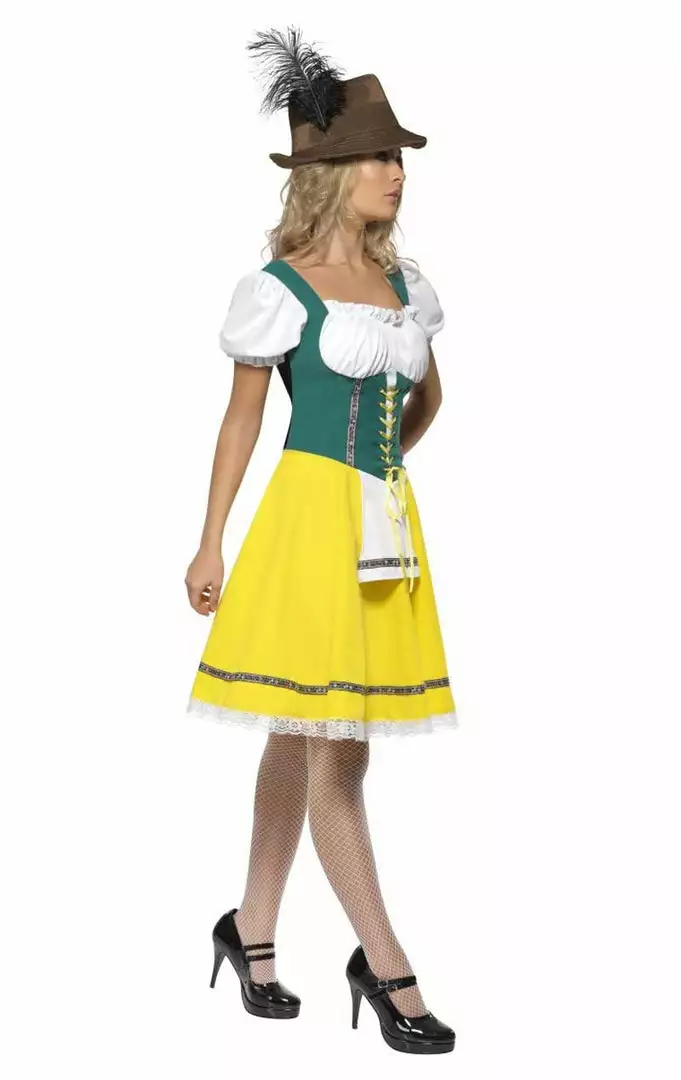 Smiffys Womens Yellow Bavarian Costume 2 Smiffys Womens Yellow Bavarian Costume