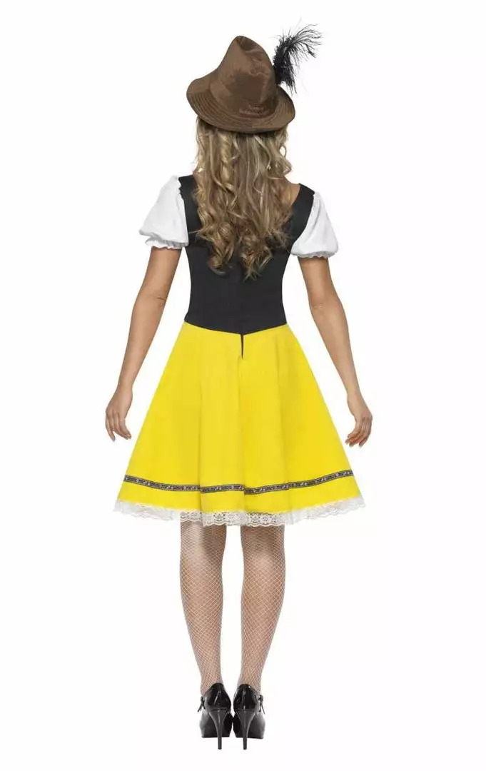 Smiffys Womens Yellow Bavarian Costume 3 Smiffys Womens Yellow Bavarian Costume