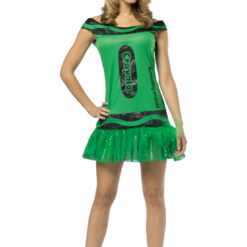 Rasta Imposta Costumes Under £20 Ladies Emerald Crayola Crayon Costume