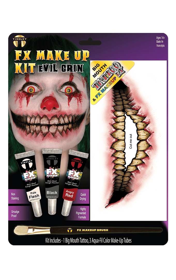Tinsley Transfers Evil Grin Makeup Kit Accessory 1 Tinsley Transfers Evil Grin Makeup Kit Accessory