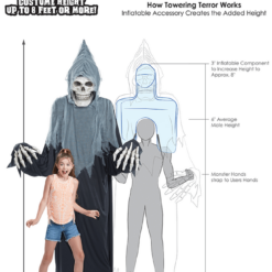 California Costumes Towering Reaper Costume Halloween 5 California Costumes Towering Reaper Costume Halloween