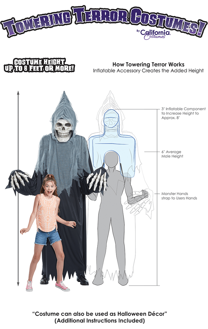 California Costumes Towering Reaper Costume Halloween 3 California Costumes Towering Reaper Costume Halloween