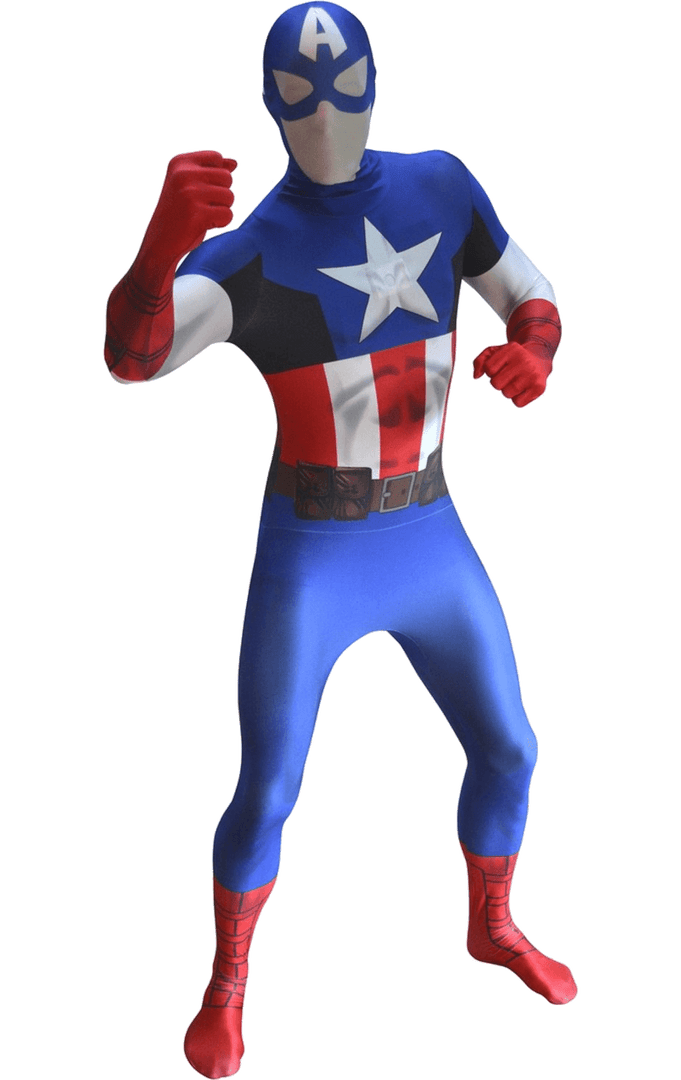 Body Republic American / USA Adult Captain America Zappar Costume 1 Body Republic American / USA Adult Captain America Zappar Costume