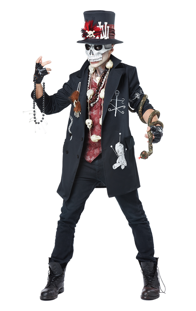 California Costumes Mens Voodoo Dude Costume 1 California Costumes Mens Voodoo Dude Costume