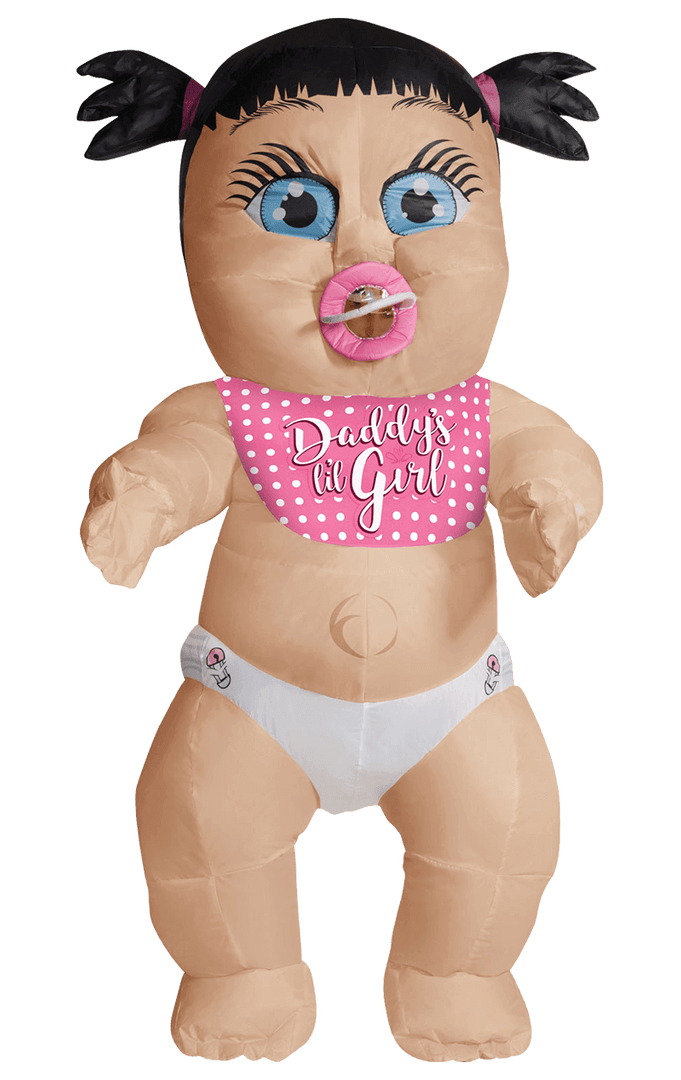 Rubies Inflatable Costumes Adult Giant Inflatable Baby Girl Costume 1 Rubies Inflatable Costumes Adult Giant Inflatable Baby Girl Costume