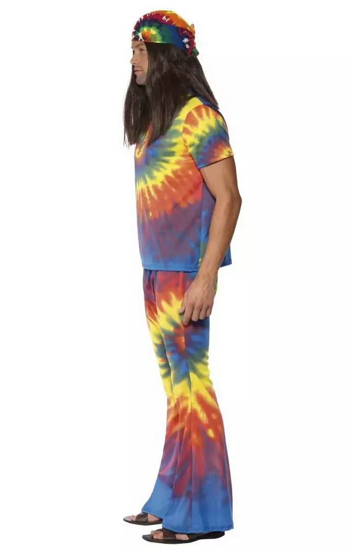 Smiffys 60s Tie Die Costume All Decades /Era Costumes 2 Smiffys 60s Tie Die Costume All Decades /Era Costumes