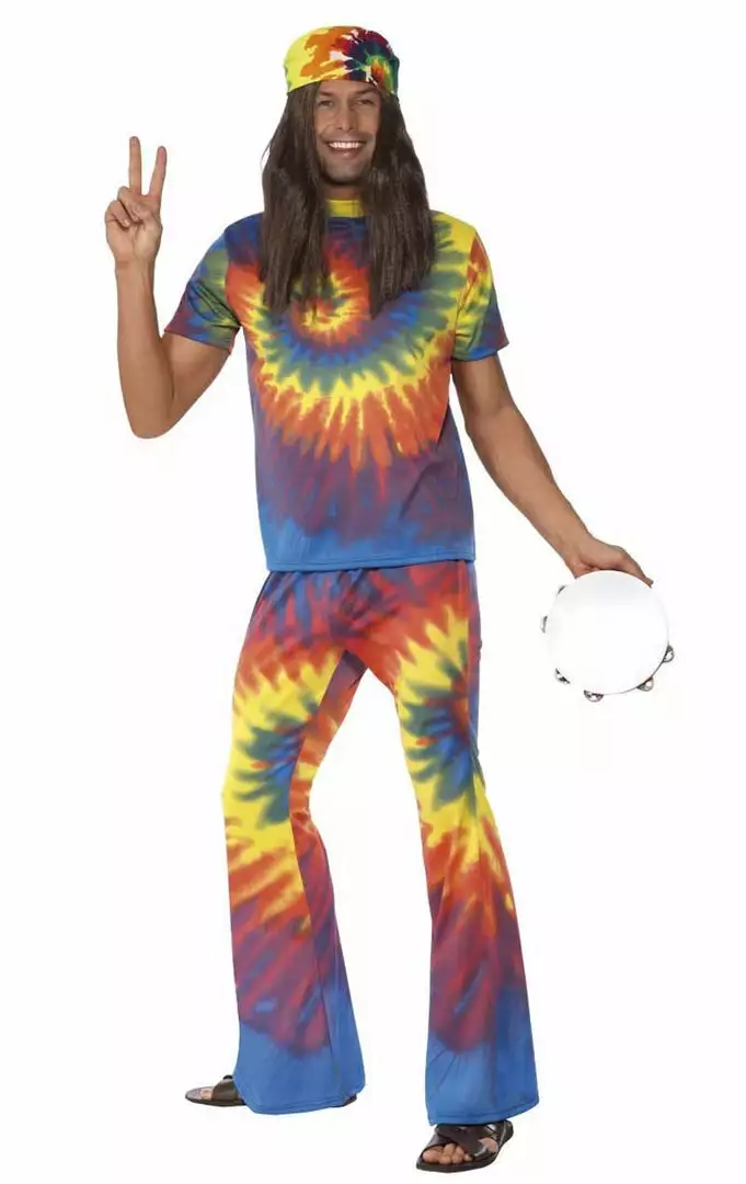 Smiffys 60s Tie Die Costume All Decades /Era Costumes 1 Smiffys 60s Tie Die Costume All Decades /Era Costumes
