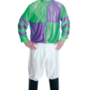 Fun Shack Mens Green And Purple Jockey Costume