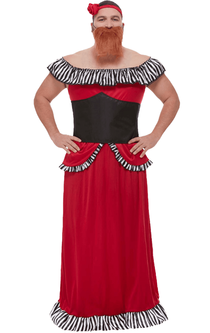 Smiffys Circus Mens Bearded Lady Costume 2 Smiffys Circus Mens Bearded Lady Costume