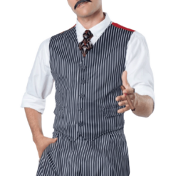 California Costumes Mens 1920s Pinstripe Mobster Costume All Decades /Era Costumes