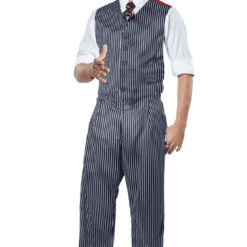 California Costumes Mens 1920s Pinstripe Mobster Costume All Decades /Era Costumes