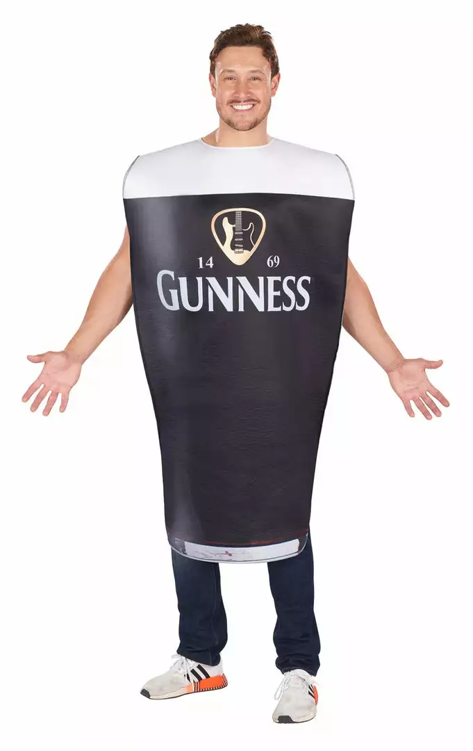 Generic Adult Pint Of Draught Beer Costume Novelty 1 Generic Adult Pint Of Draught Beer Costume Novelty
