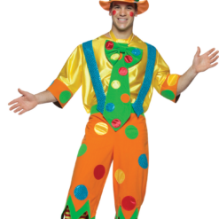 Rasta Imposta Circus Mens Toots The Clown Costume