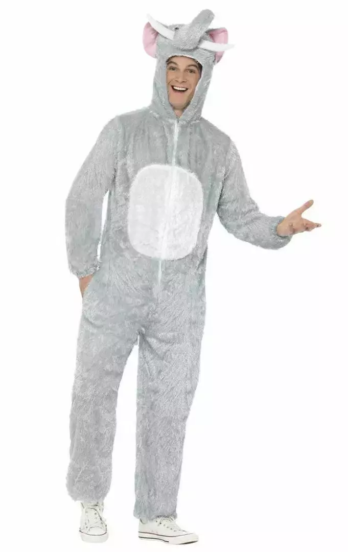 Smiffys Animals Adult Elephant Costume 1 Smiffys Animals Adult Elephant Costume
