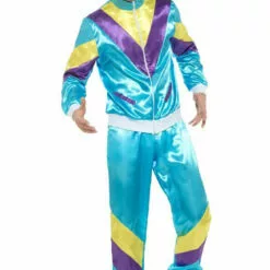 Smiffys Mens 80s Fashion Shellsuit Costume Novelty
