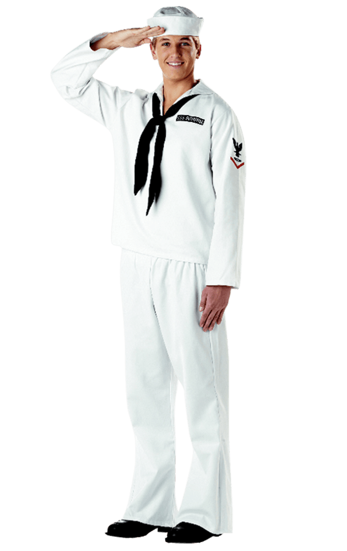 Generic Mens Classic Sailor Costume American / USA 1 Generic Mens Classic Sailor Costume American / USA