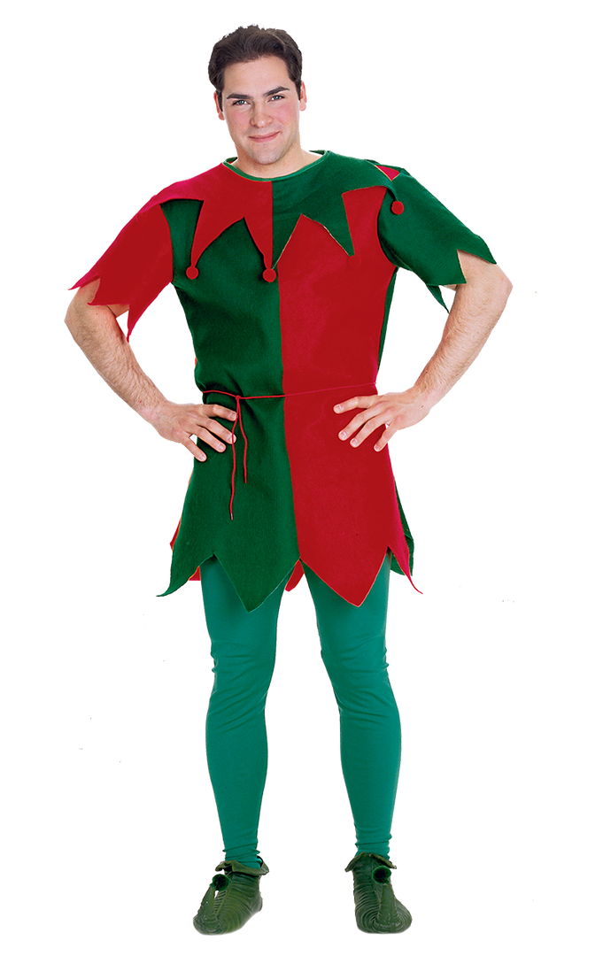 Rubies Costumes Under £20 Economy Elf Tunic Costume 1 Rubies Costumes Under £20 Economy Elf Tunic Costume