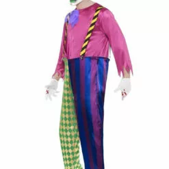 Smiffys Circus Mens Colourful Killer Clown Costume