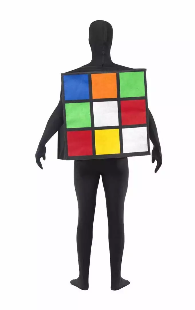 Smiffys Adult Rubiks Cube Costume 3 Smiffys Adult Rubiks Cube Costume