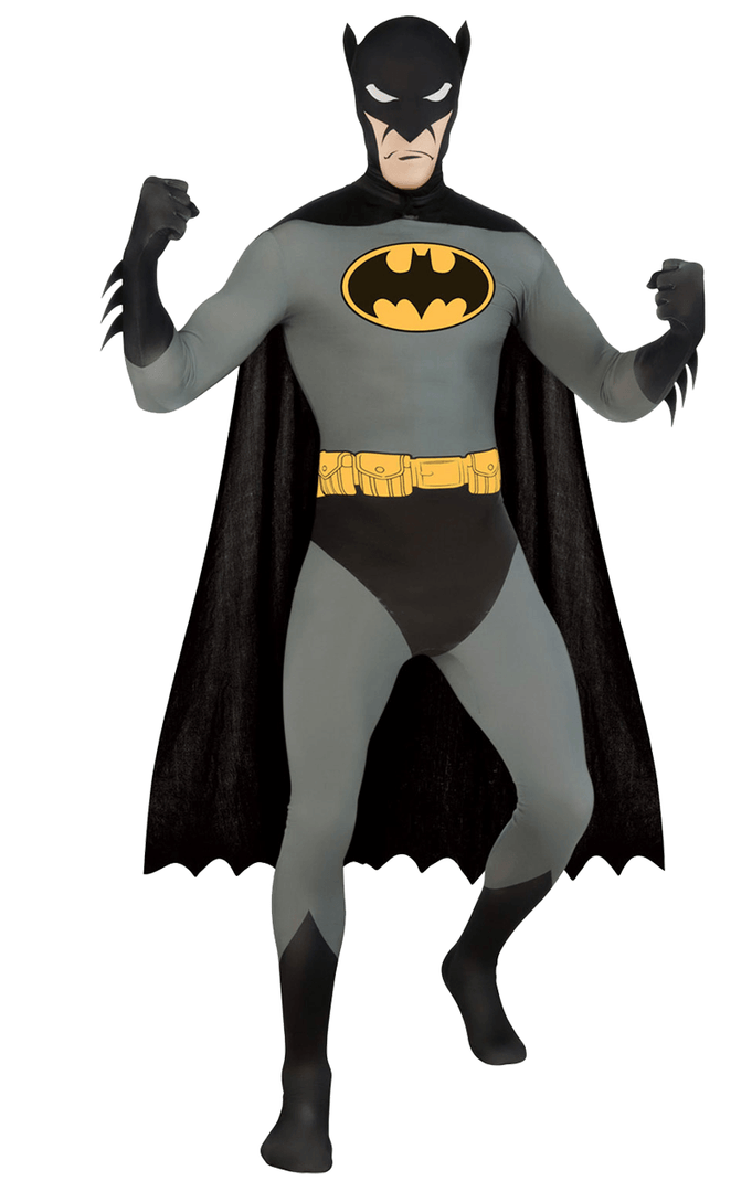 Rubies Book Characters Mens Second Skin Batman Costume 1 Rubies Book Characters Mens Second Skin Batman Costume