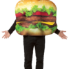 Rasta Imposta Food & Drink Adult Double Cheeseburger Costume