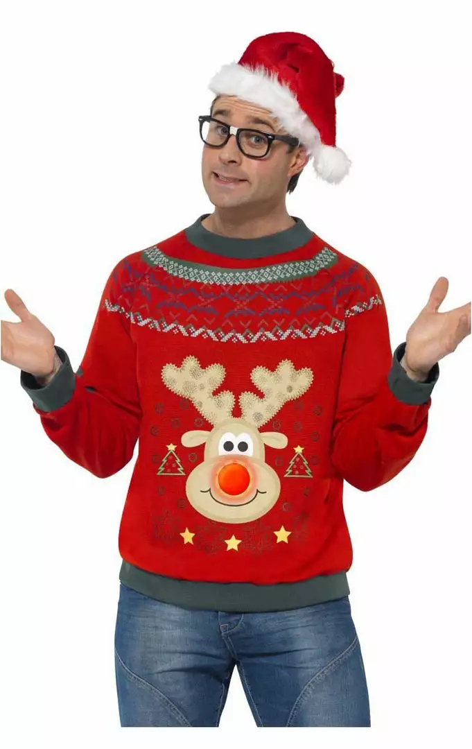 Generic Light Up Christmas Jumper Costume 1 Generic Light Up Christmas Jumper Costume