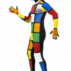 Smiffys Rubiks Cube Second Skin Costume 1980's