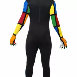 Smiffys Rubiks Cube Second Skin Costume 1980's