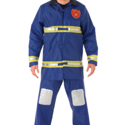 Rubies Mens Blue Fireman Costume