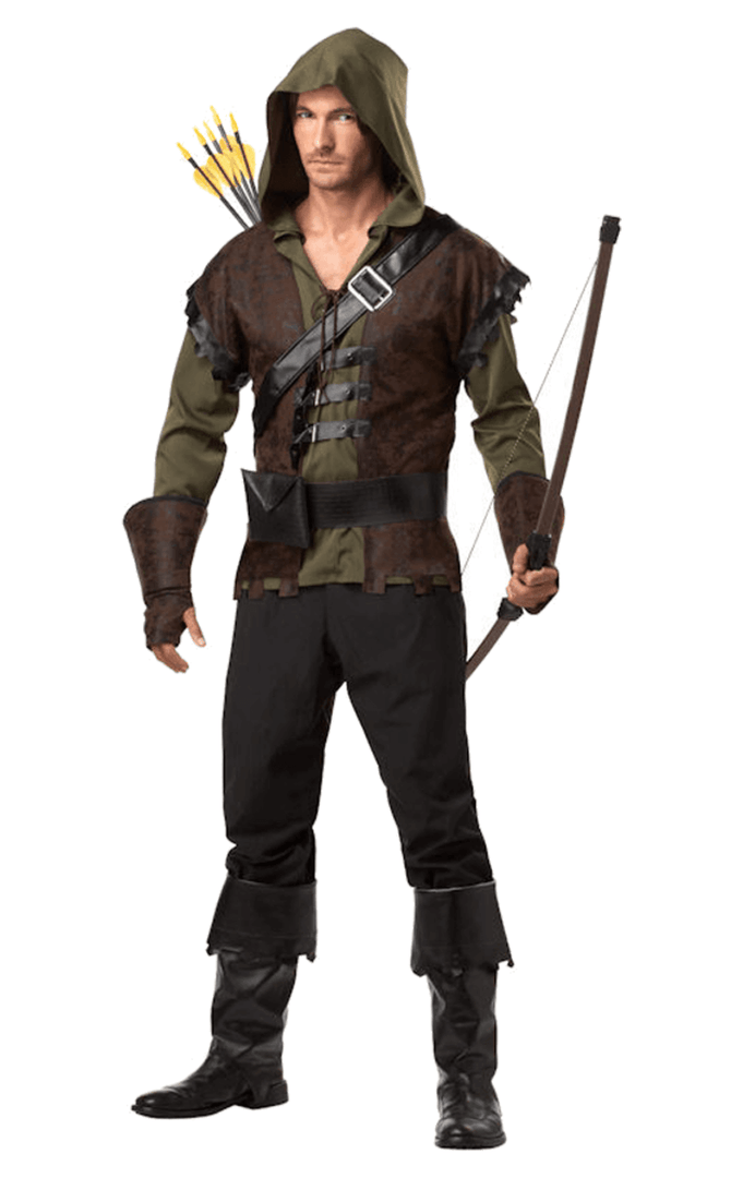 California Costumes Book Characters Adult Hunter Robin Hood Costume 1 California Costumes Book Characters Adult Hunter Robin Hood Costume