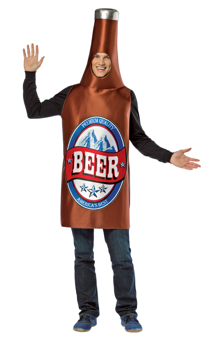 Rasta Imposta Food & Drink Adult Beer Bottle Costume 1 Rasta Imposta Food & Drink Adult Beer Bottle Costume