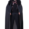 Bristol Novelty Black Fur Collared Cape All Womens Costumes