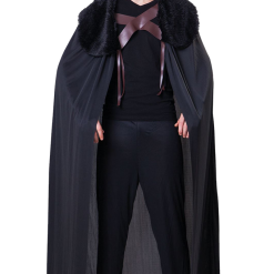 Bristol Novelty Black Fur Collared Cape All Womens Costumes