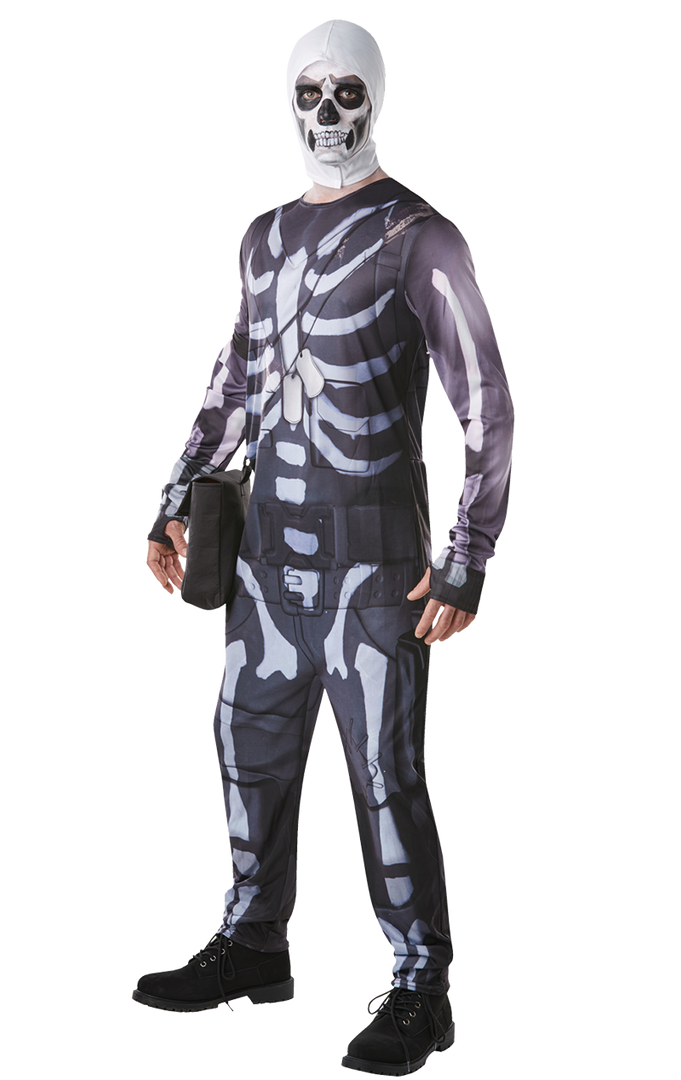Rubies Adult Fortnite Deluxe Skull Trooper Costume Cosplay & Comic Con 1 Rubies Adult Fortnite Deluxe Skull Trooper Costume Cosplay & Comic Con