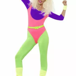 Smiffys Womens 80s Work Out Costume Novelty