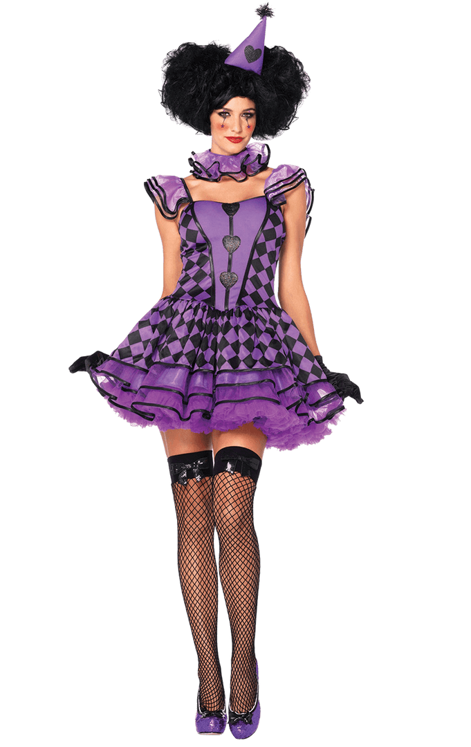 Leg Avenue Parisian Clown Costume 1 Leg Avenue Parisian Clown Costume