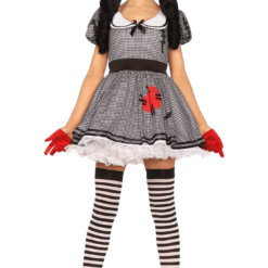 Leg Avenue Dolls Womens Wind Me Up Doll Costume