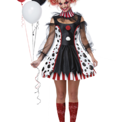 California Costumes Circus Ladies Twisted Clown Costume