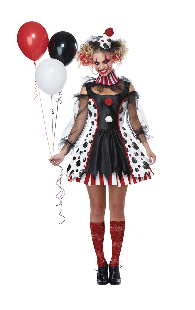 California Costumes Circus Ladies Twisted Clown Costume 1 California Costumes Circus Ladies Twisted Clown Costume