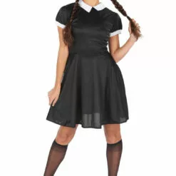 Orion Costumes Womens 90s Wednesday Addams Costume Cartoons
