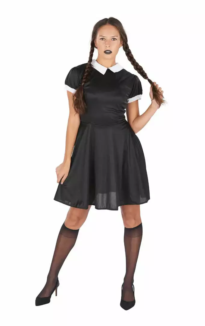 Orion Costumes Womens 90s Wednesday Addams Costume Cartoons 1 Orion Costumes Womens 90s Wednesday Addams Costume Cartoons
