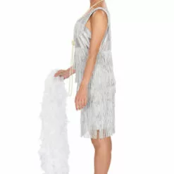 Orion Costumes Womens 1920s Silver Flapper Costume