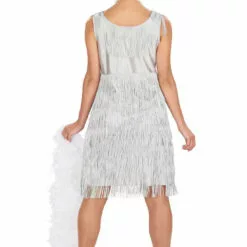 Orion Costumes Womens 1920s Silver Flapper Costume