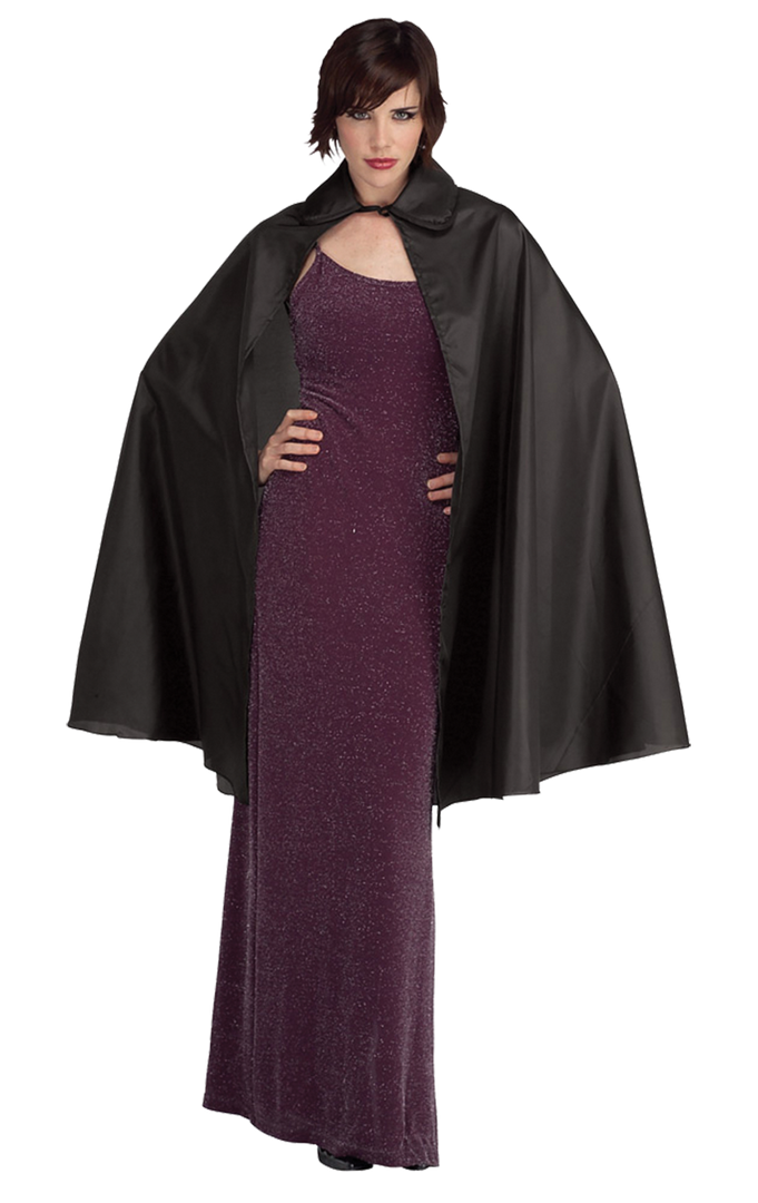Rubies Black Halloween Taffeta Cape 1 Rubies Black Halloween Taffeta Cape