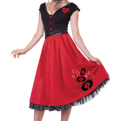 California Costumes Rock N Roll Sweetheart Costume All Decades /Era Costumes