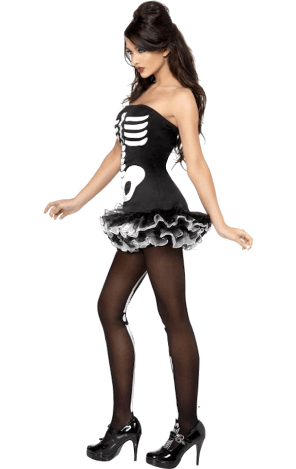 Smiffys Halloween Skeleton Bones Tutu Costume 2 Smiffys Halloween Skeleton Bones Tutu Costume