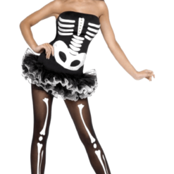 Smiffys Halloween Skeleton Bones Tutu Costume